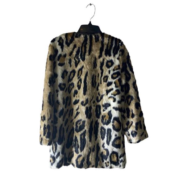 Vintage Donna Salyers Fabulous-Furs Coat Women Size Large Faux Fur Leopard Print - Picture 4 of 7